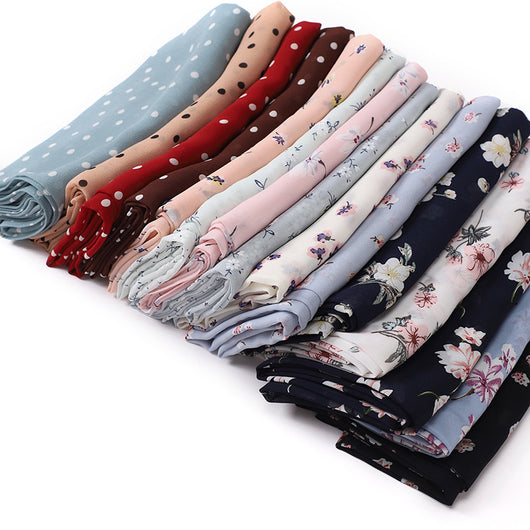 Pañuelo Estampado Chifón Malayo Indonesio para Mujer - Image 52