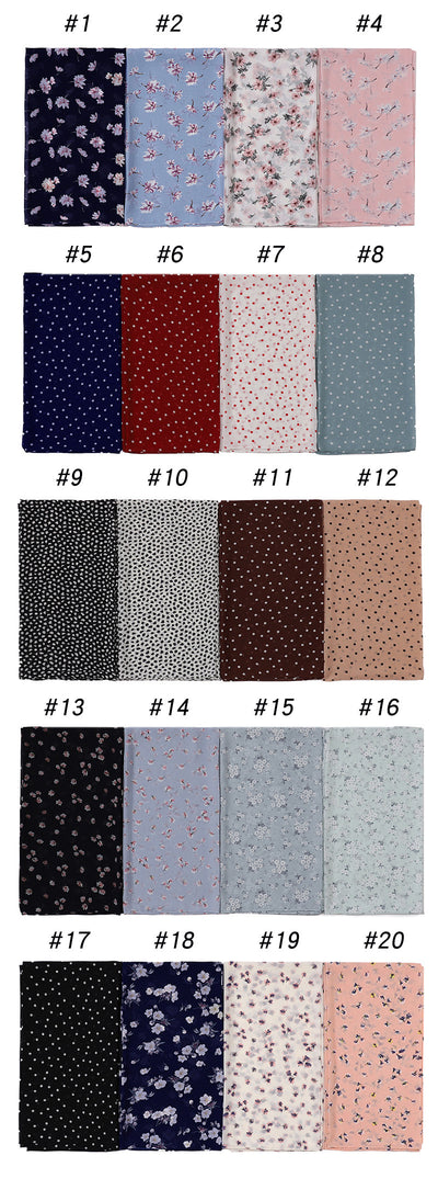 Pañuelo Estampado Chifón Malayo Indonesio para Mujer - Image 61