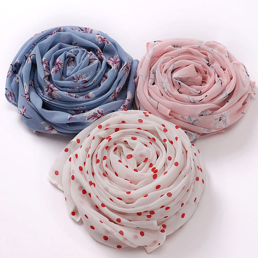 Pañuelo Estampado Chifón Malayo Indonesio para Mujer - Image 66