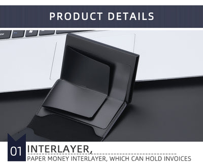 Billetera Protectora de Cuero Crazy Horse Anti-RFID para Hombre - Image 27