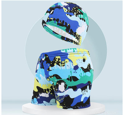 Traje de Baño Infantil con Gorro de Natación para Vacaciones en Playa - Image 24