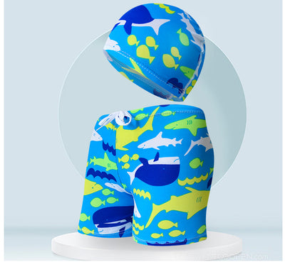 Traje de Baño Infantil con Gorro de Natación para Vacaciones en Playa - Image 25