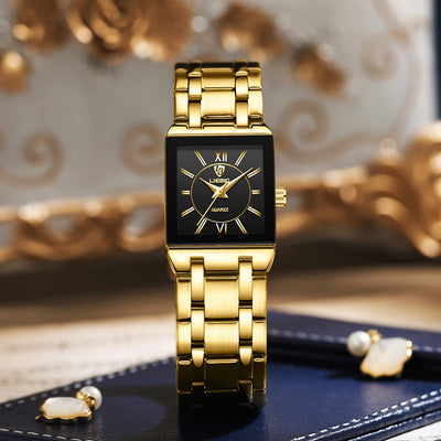 Reloj de Pareja Cuadrado Acero Inoxidable Estilo Ejecutivo - Image 21