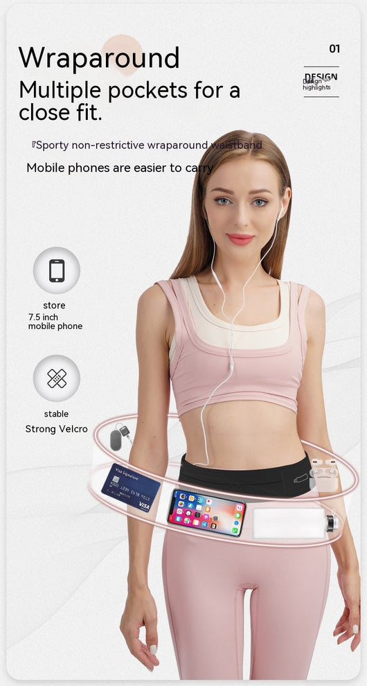 Riñonera Invisible Multifuncional para Correr con Bolsillo para Celular - Image 14