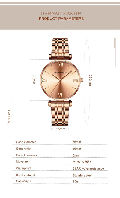 Reloj de Acero Inoxidable para Mujer - Diseño Minimalista - Image 21