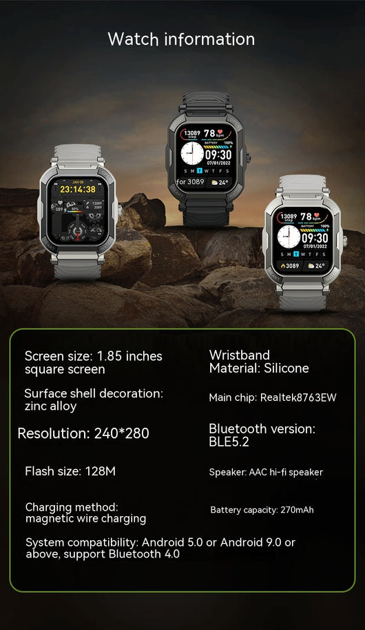 Reloj Deportivo Inteligente Resistente al Agua con Llamadas Bluetooth y Monitor Cardíaco - Image 6