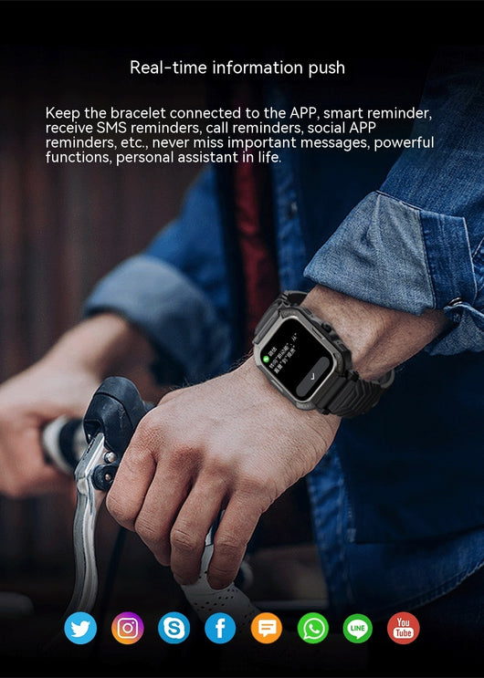 Reloj Deportivo Inteligente Resistente al Agua con Llamadas Bluetooth y Monitor Cardíaco - Image 8