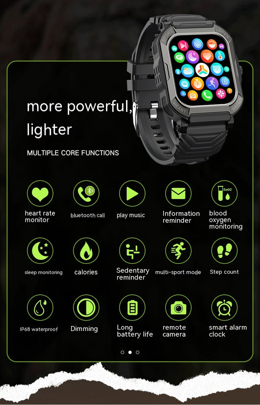 Reloj Deportivo Inteligente Resistente al Agua con Llamadas Bluetooth y Monitor Cardíaco - Image 14