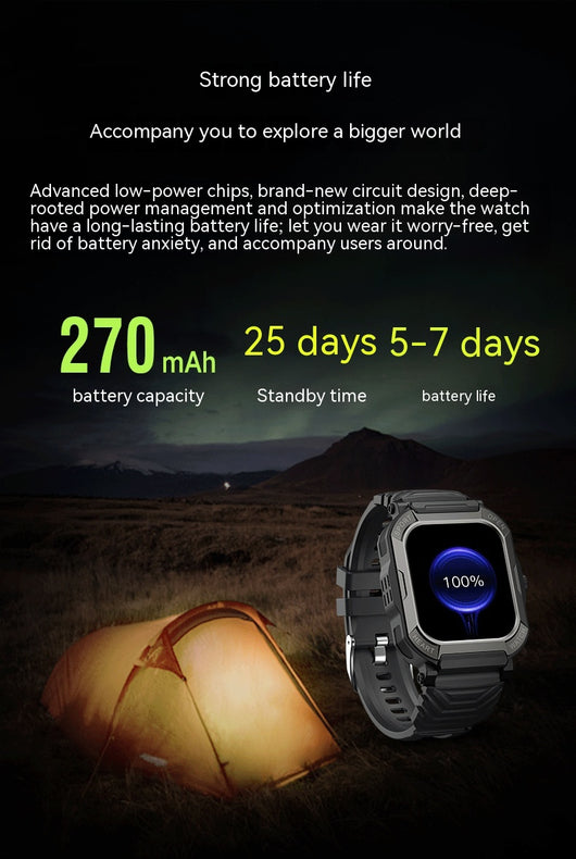 Reloj Deportivo Inteligente Resistente al Agua con Llamadas Bluetooth y Monitor Cardíaco - Image 15