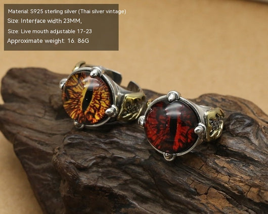Anillo Dominante de Ojos Divididos para Hombre - Image 11