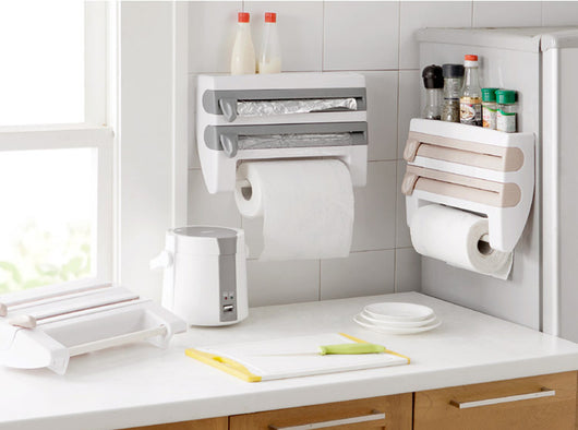Dispensador Organizador de Cocina 4 en 1 para Papel, Foil y Film - Image 10
