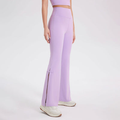 Pantalones Acampanados Deportivos Levanta Cadera Cintura Alta Melocotón - Image 16