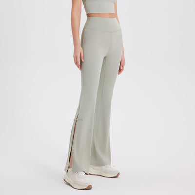 Pantalones Acampanados Deportivos Levanta Cadera Cintura Alta Melocotón - Image 17