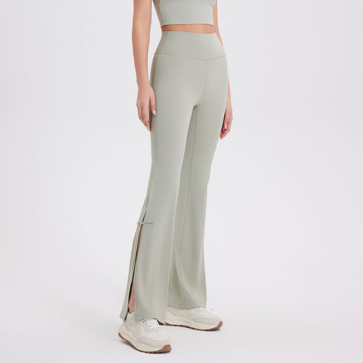 Pantalones Acampanados Deportivos Levanta Cadera Cintura Alta Melocotón - Image 17