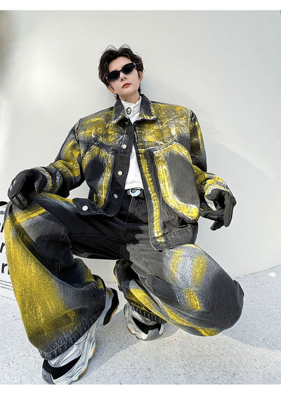 Chaqueta y Pantalón Denim Hombre Corte Relajado - Image 25