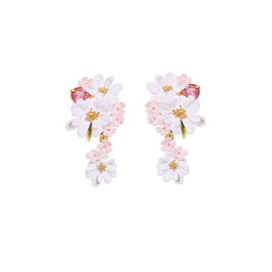 Aretes de Oro Zirconia con Flor de Encaje Verbena - Image 17