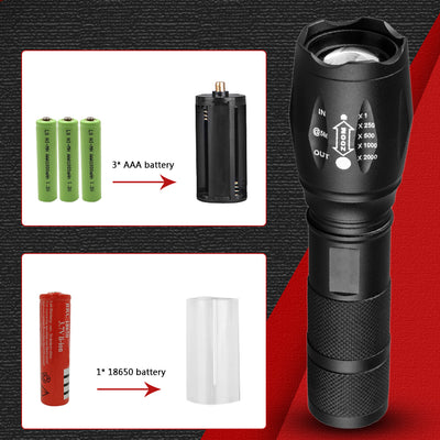 Linterna Táctica Recargable Ultra Potente - Impermeable para Defensa y Aventura - Image 13