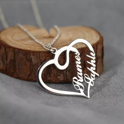 Collar Personalizado con Nombres y Doble Corazón - Image 9