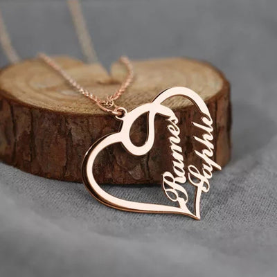 Collar Personalizado con Nombres y Doble Corazón - Image 11