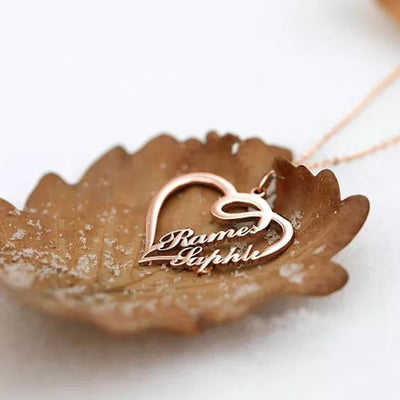 Collar Personalizado con Nombres y Doble Corazón - Image 13