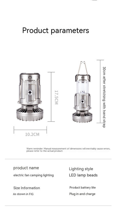 Linterna LED Solar Portátil para Camping con Carga USB - Image 10