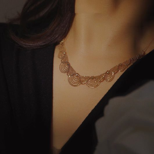 Collar de Encaje en Oro 18k para Mujer - Image 7