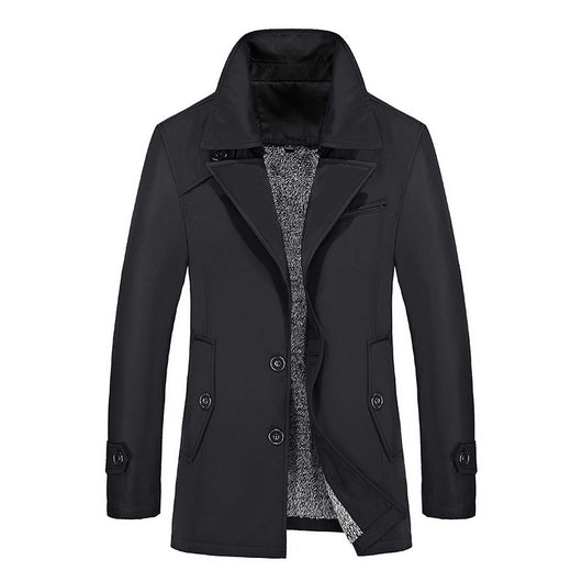 Abrigo Ejecutivo Premium en Terciopelo para Hombre Talla Grande - Image 7