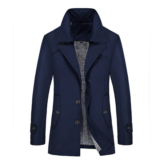 Abrigo Ejecutivo Premium en Terciopelo para Hombre Talla Grande - Image 11