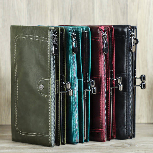 Billetera de Cuero Premium para Mujer - Diseño Elegante Black Angel - Image 19