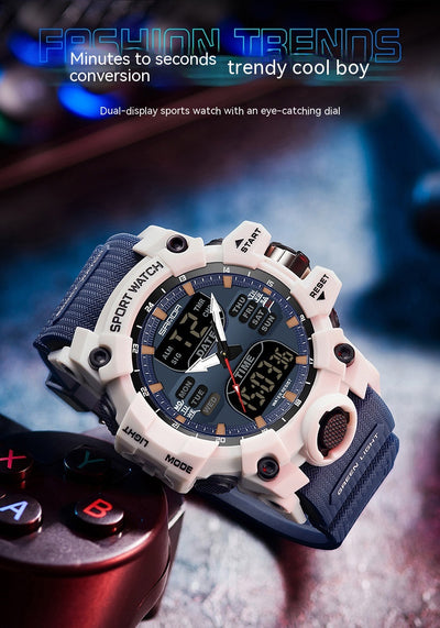 Reloj Despertador Multifuncional con Luz Verde y Sensor Fotoeléctrico - Resistente al Agua y Golpes - Image 17