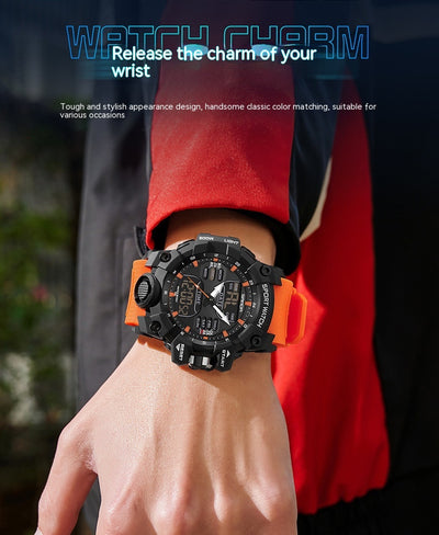 Reloj Despertador Multifuncional con Luz Verde y Sensor Fotoeléctrico - Resistente al Agua y Golpes - Image 21