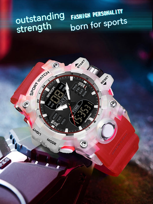 Reloj Despertador Multifuncional con Luz Verde y Sensor Fotoeléctrico - Resistente al Agua y Golpes - Image 23