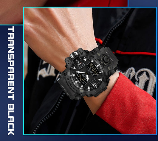 Reloj Despertador Multifuncional con Luz Verde y Sensor Fotoeléctrico - Resistente al Agua y Golpes - Image 34