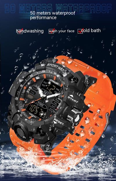 Reloj Despertador Multifuncional con Luz Verde y Sensor Fotoeléctrico - Resistente al Agua y Golpes - Image 35