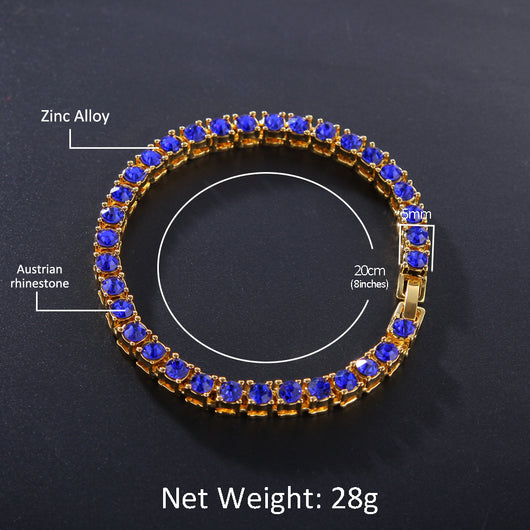 Pulsera Hip Hop Diamante Iced Out Cadena Tenis Zirconia Brillante - Image 8