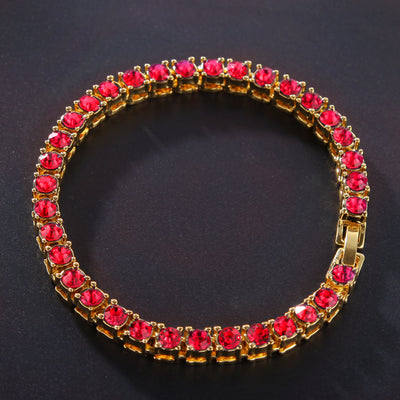 Pulsera Hip Hop Diamante Iced Out Cadena Tenis Zirconia Brillante - Image 14