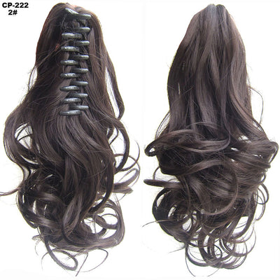 Extensión de Cabello Ondulado Largo con Clip - Peluca Postiza Gris Natural - Image 31