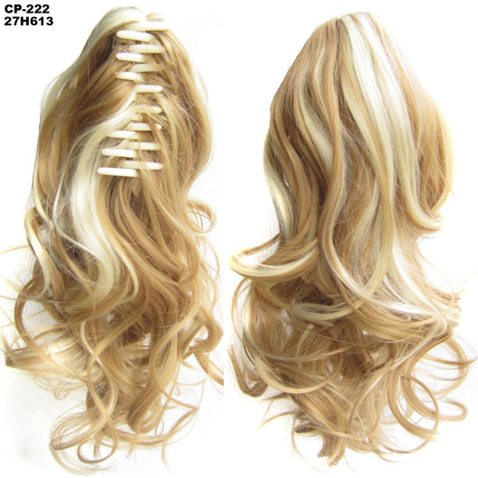 Extensión de Cabello Ondulado Largo con Clip - Peluca Postiza Gris Natural - Image 38