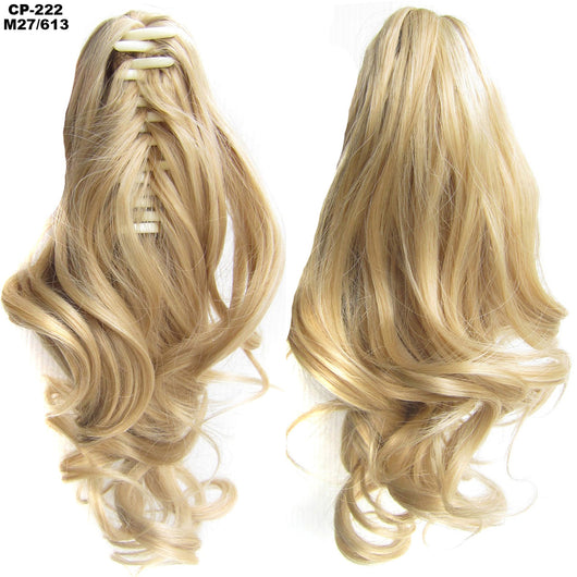 Extensión de Cabello Ondulado Largo con Clip - Peluca Postiza Gris Natural - Image 41