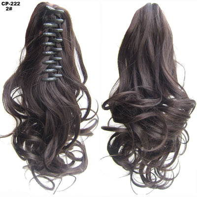 Extensión de Cabello Ondulado Largo con Clip - Peluca Postiza Gris Natural - Image 42