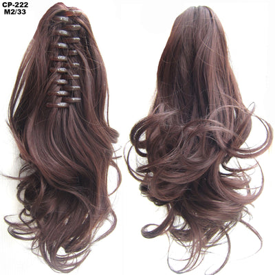 Extensión de Cabello Ondulado Largo con Clip - Peluca Postiza Gris Natural - Image 58
