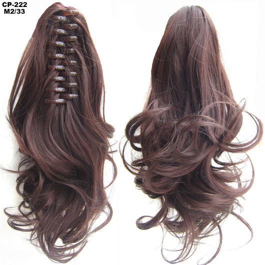 Extensión de Cabello Ondulado Largo con Clip - Peluca Postiza Gris Natural - Image 58
