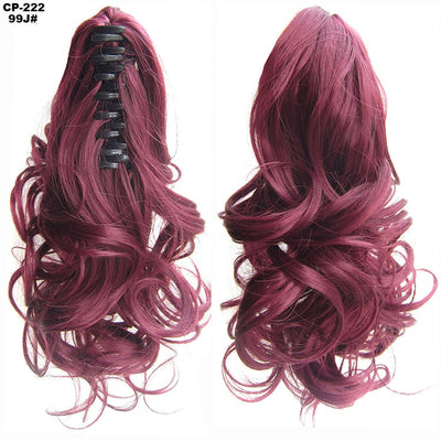 Extensión de Cabello Ondulado Largo con Clip - Peluca Postiza Gris Natural - Image 59