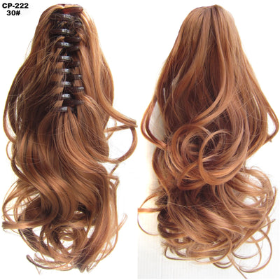Extensión de Cabello Ondulado Largo con Clip - Peluca Postiza Gris Natural - Image 64