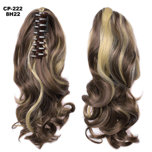 Extensión de Cabello Ondulado Largo con Clip - Peluca Postiza Gris Natural - Image 68