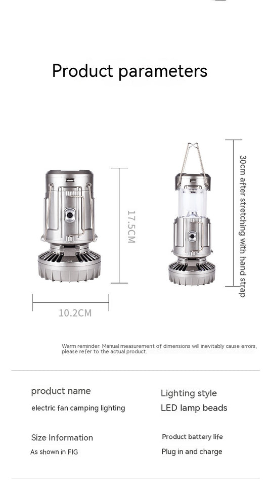 Linterna LED Solar Portátil para Camping con Carga USB - Image 24