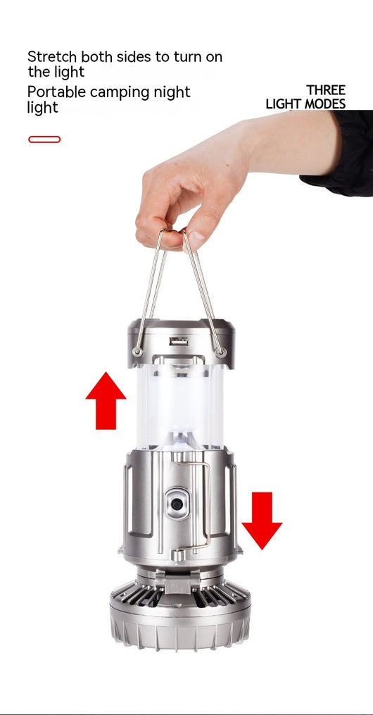 Linterna LED Solar Portátil para Camping con Carga USB - Image 33