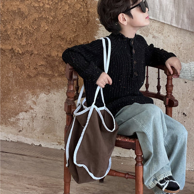 Suéter Infantil Retro Holgado - Diseño Chic Primavera - Image 10