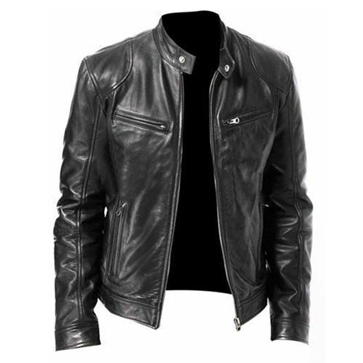 Chaqueta de Cuero PU Ajustada - Estilo Urbano Moderno - Image 11