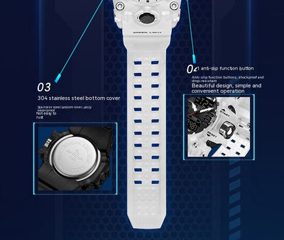 Reloj Despertador Multifuncional con Luz Verde y Sensor Fotoeléctrico - Resistente al Agua y Golpes - Image 59